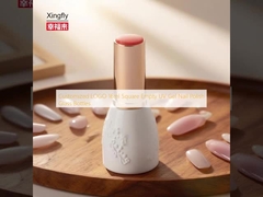 Customized LOGO 16ml Viereckige leere UV Gel Nagellack Glasflaschen