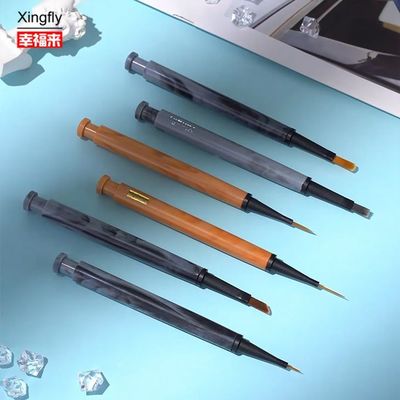 Guter Preis Nagelmalerei Bürste Kopf Gel Nagellack Malerei Nagelkunst Bürste Stift mit austauschbarem Pinsel Online