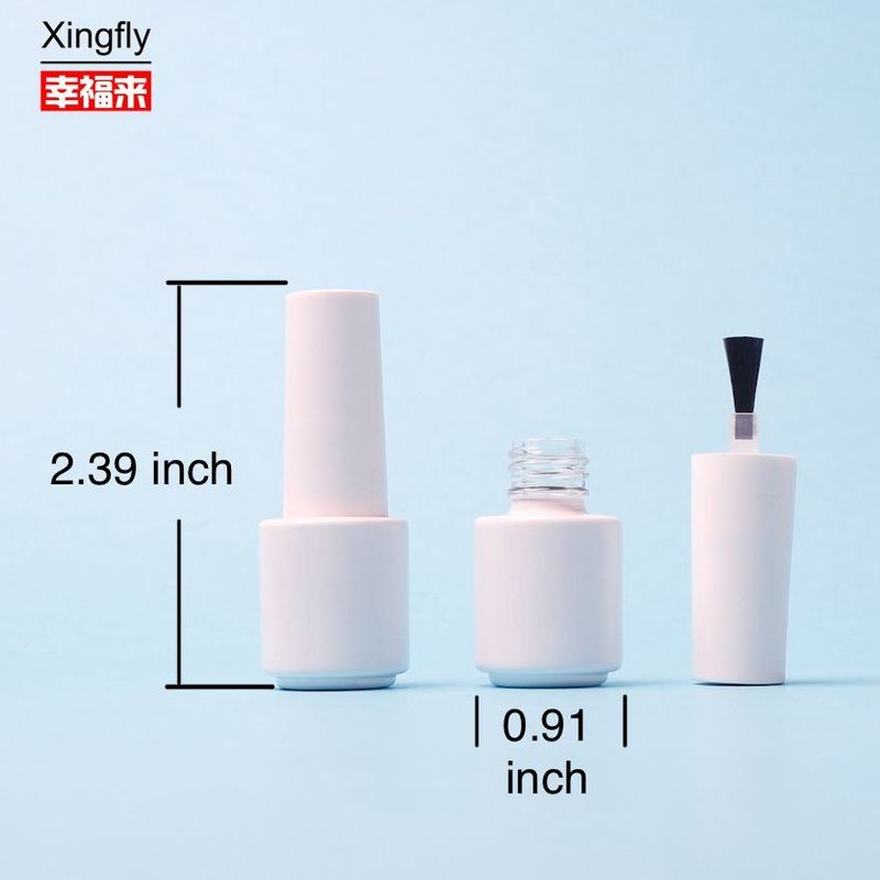 5 ml Nagellack Flaschen Mahlzeiten leere runde Glas Gel Farbgel Lack