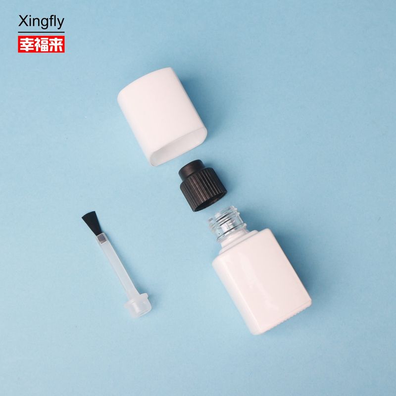 5 ml Nagellack Flasche Leer, klares Glas Nagellack Flasche mit Bürste und Kappe