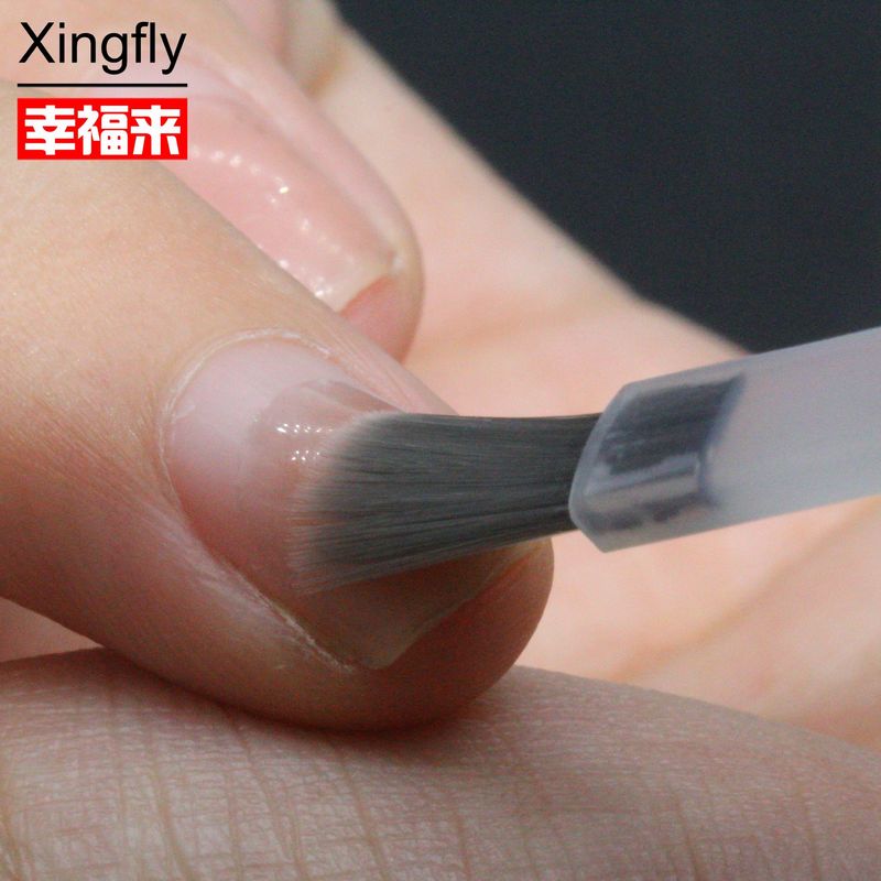 OEM Weichbristel Härte Nagelkunst Bürsten Acryl Nagellack Flasche Austauschbare Nagelbürste