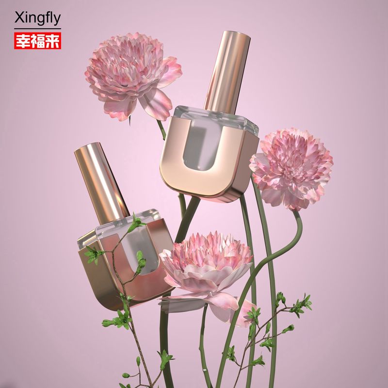 Customized LOGO Gel Polish Quadratflasche für 10ML-15ML Kapazität mit verschiedenen Bürsten und Kappen