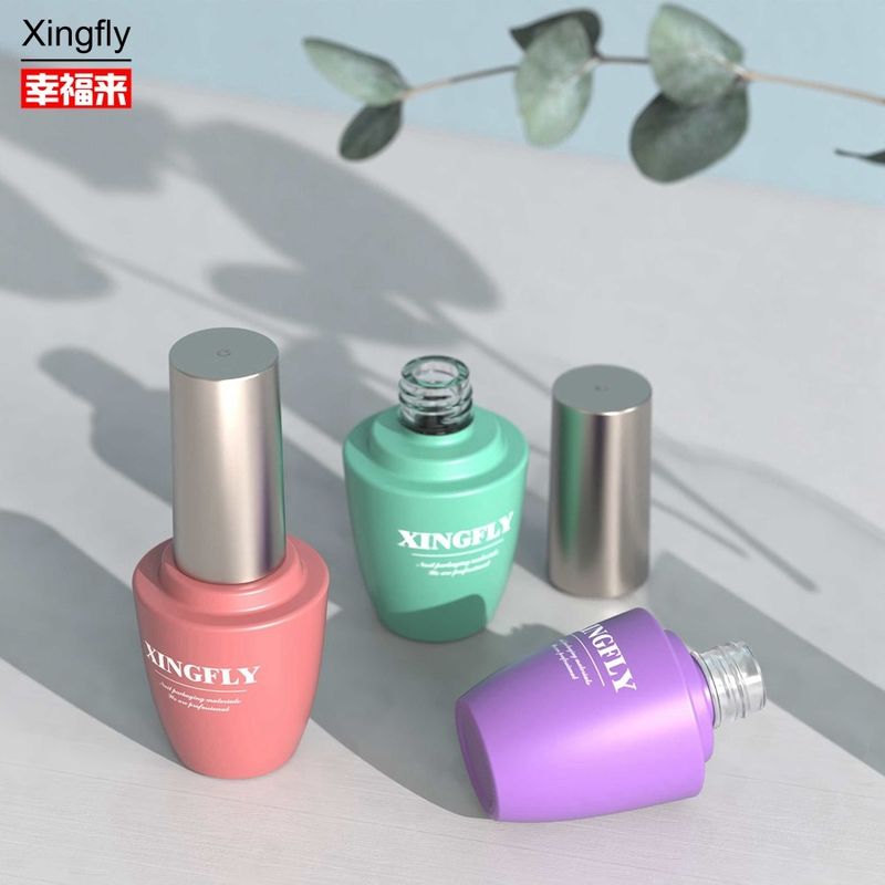 15 ml leere Glas Nagellack Flaschen Gel Kosmetik Verpackung Gel Nagellack Glasflasche