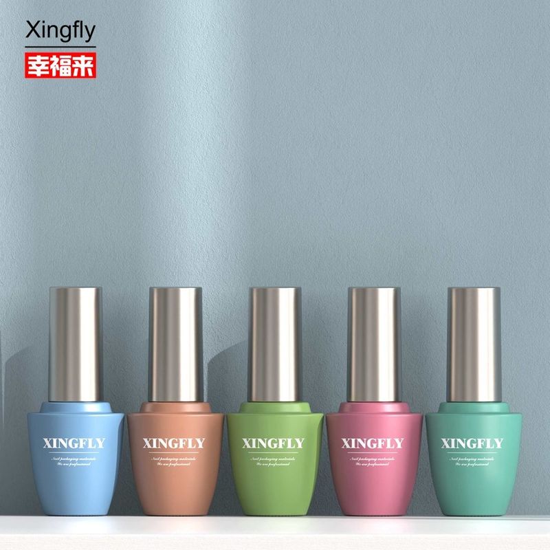 15 ml leere Glas Nagellack Flaschen Gel Kosmetik Verpackung Gel Nagellack Glasflasche