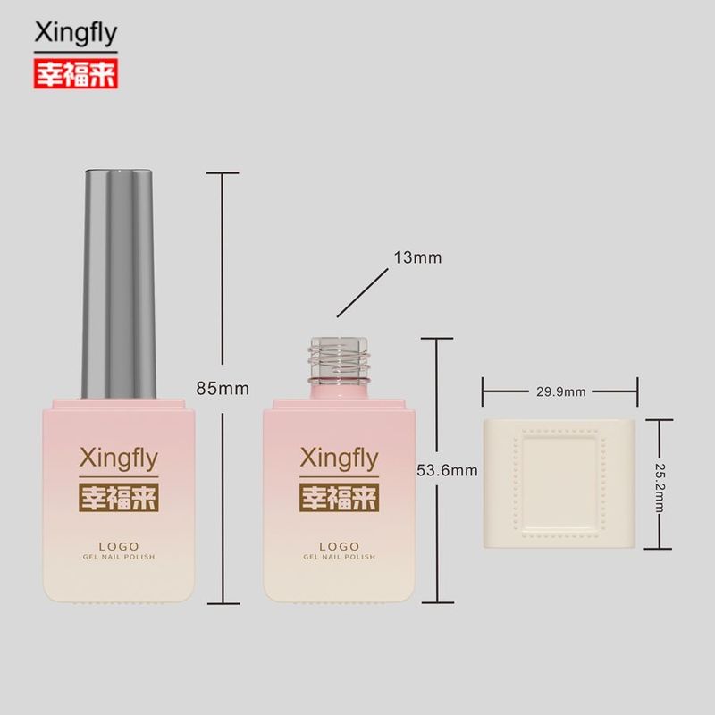 Gel Polish Quadratflasche Schönheits- und Kosmetikindustrie 13ml UV Gel Polish Glasflasche