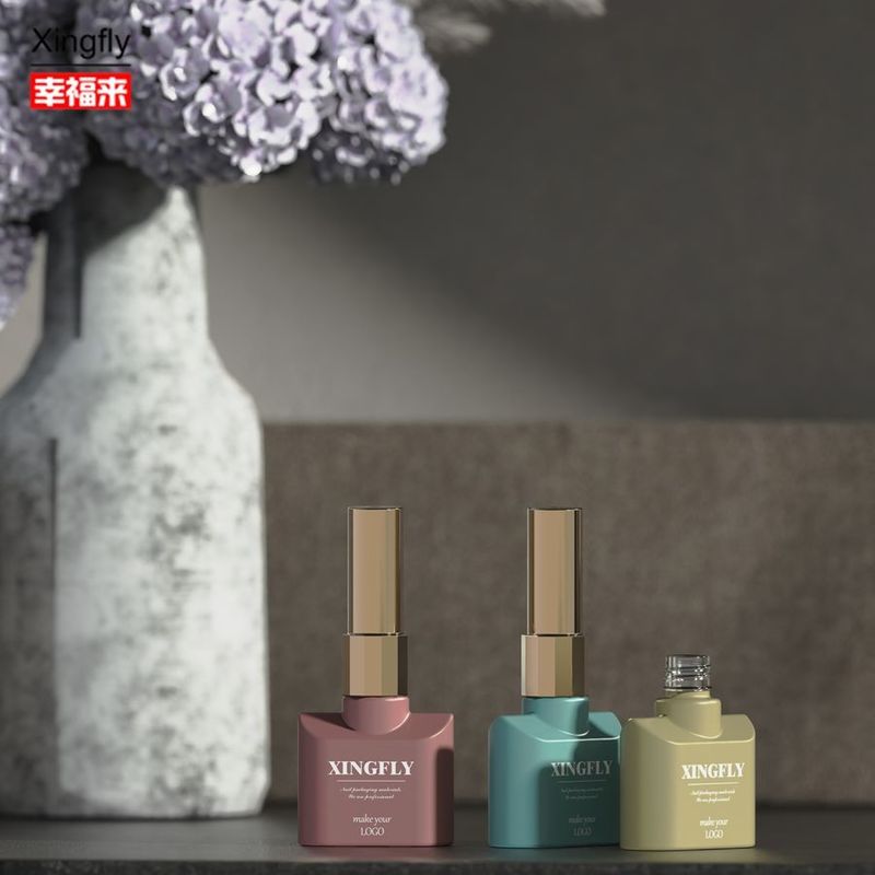 12 ml Nagellack Flasche Leerer Nagellack UV Gel Glasflasche mit Kappenbürste