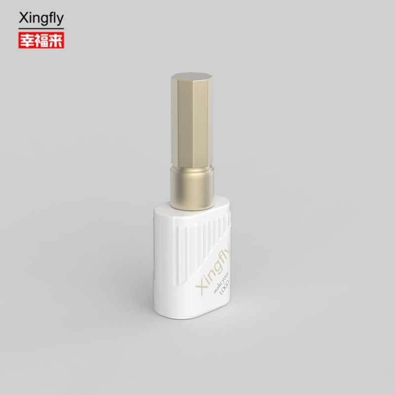 10 ml Nagellack Flasche Aufmachung UV-gedruckte Gel Nagellack Flaschen mit Bürstenkappe