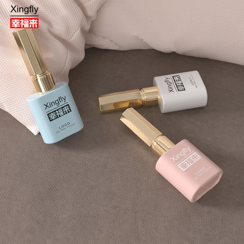12 ml Polschflasche Großkapazität Gel Nagellack Glasflaschen mit Kappen und Bürsten