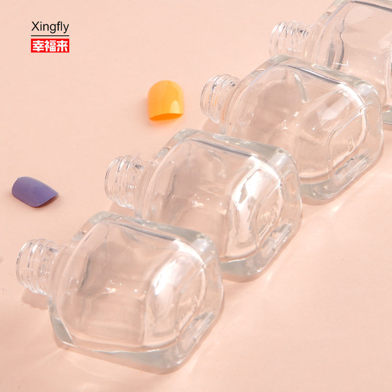 8ml leere Glasflaschen für übergroßen, einzigartigen Gel-Nagellack mit Pinsel und Verschluss
