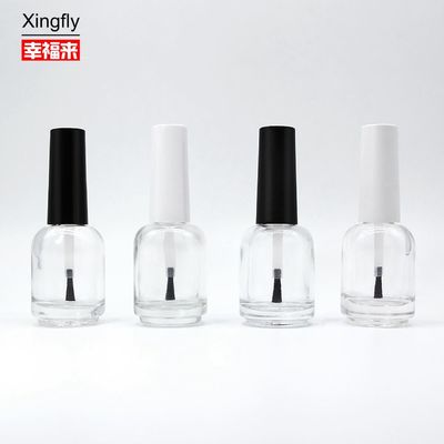 15 ml runde Nagellackflasche UV Gel Nagellackflasche mit Kappe und Bürste