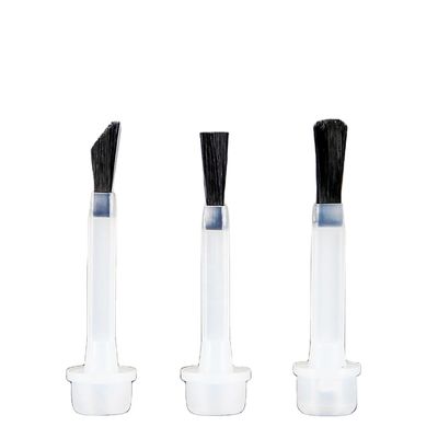 Schwarz-Weiß Nagellack Bürste Bogenförmiges Nylonmaterial