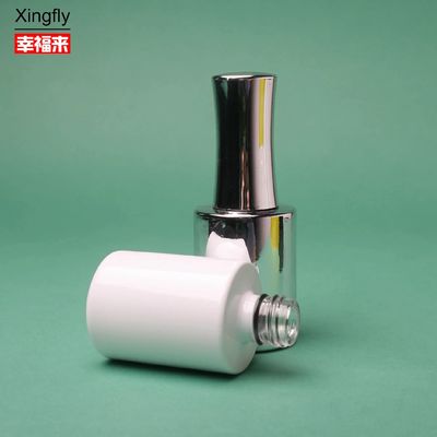 Glas 15ml Nagellack Flasche kundenspezifische UV-Beschichtung mit Bürste und Kappe