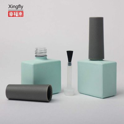 Glatter leerer Nagellack Glasflasche 14ml benutzerdefinierte Farbe Privatetikett UV Gel Lack Flasche
