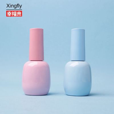 Moderne 10 ml Nagellack Flasche Oval Glas Nagellack Behälter Verpackung