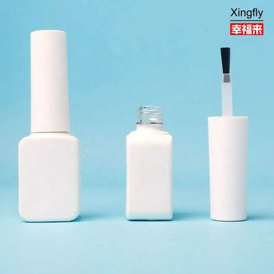 Runder Glas 8 ml Gel-Flasche mit Bürste und Kappe