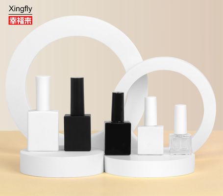 Glasflaschenhals 5ml Nagellack Flasche UV Gel Beschichtung mit Bürste und Kappe