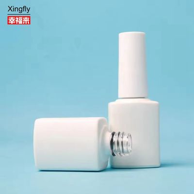 8ml Nagellack Glasflasche Quadrat mit Bürste Leerer Gel UV Nagellack Flasche