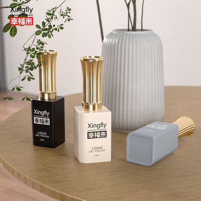 Guter Preis 13 ml Gelpolster Viereckflasche UV-Kosmetik Verpackung Nagellack Glasflasche Online