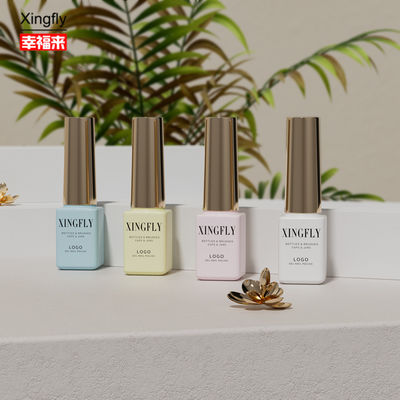 5 ml Nagellack Flasche Leere Quadrat-Gel-Nagellack Glasflaschen mit Kappenbürste