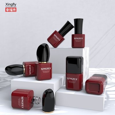 Qualität Custom 8ml Einzigartiges Klares Leeres Gel Glas Gel Nagellack Flaschen Mit Kappenbürste usine