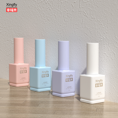 Guter Preis 15ml Quadratische, kundenspezifische, private Großhandelsprofessionelle Soft-Gel-Nagellackflasche Online